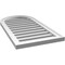 Ekena Millwork Round Top Surface Mount PVC Gable Vent: Functional, w/ 2"W x 1-1/2"P Brickmould Frame, 18"W x 34"H GVPRT18X3402SF - alternate 3